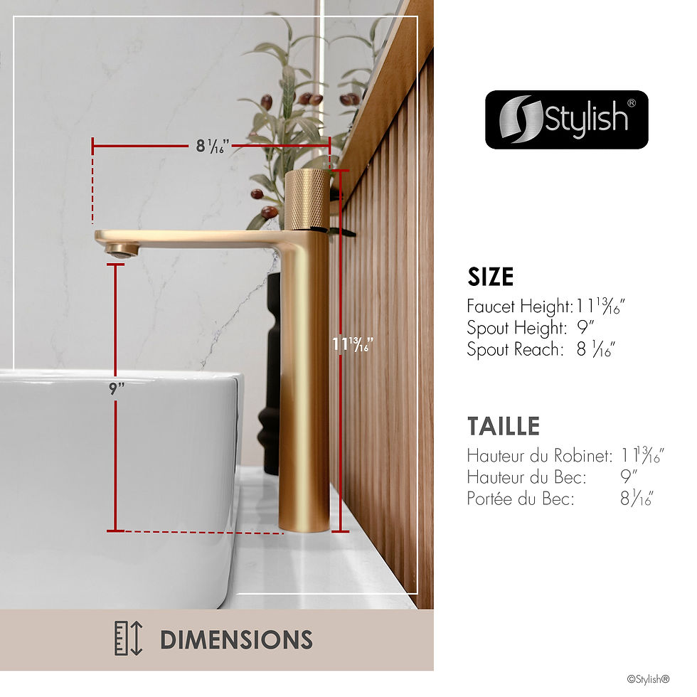 Miniature : STYLISH Single Handle Bathroom Vessel Sink Faucet B-122G