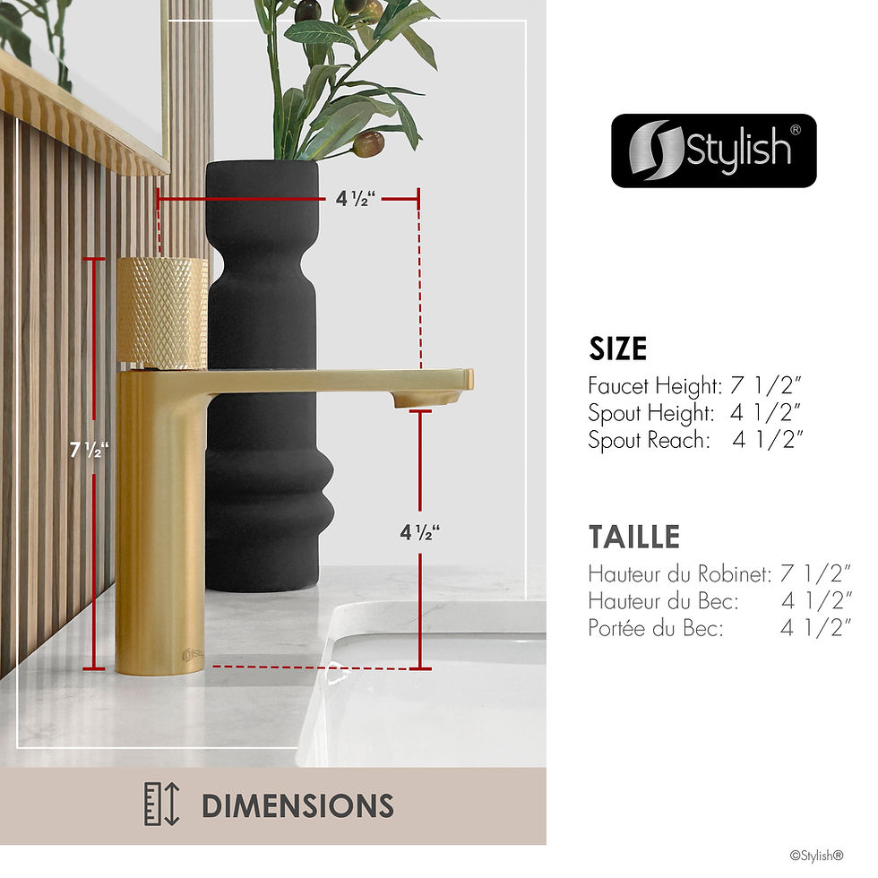 Thumbnail: STYLISH Single Handle Bathroom Faucet B-104G