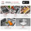 Thumbnail: STYLISH 20'' WAPTA S-520C1 Workstation Single Bowl Concealed Sink with Faucet