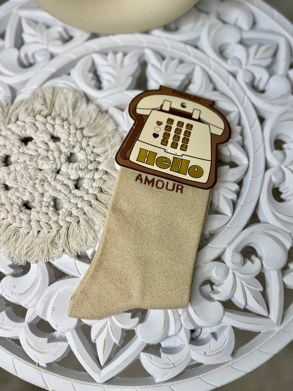 Miniaturbild: Chaussettes à paillettes FÉLINE choco