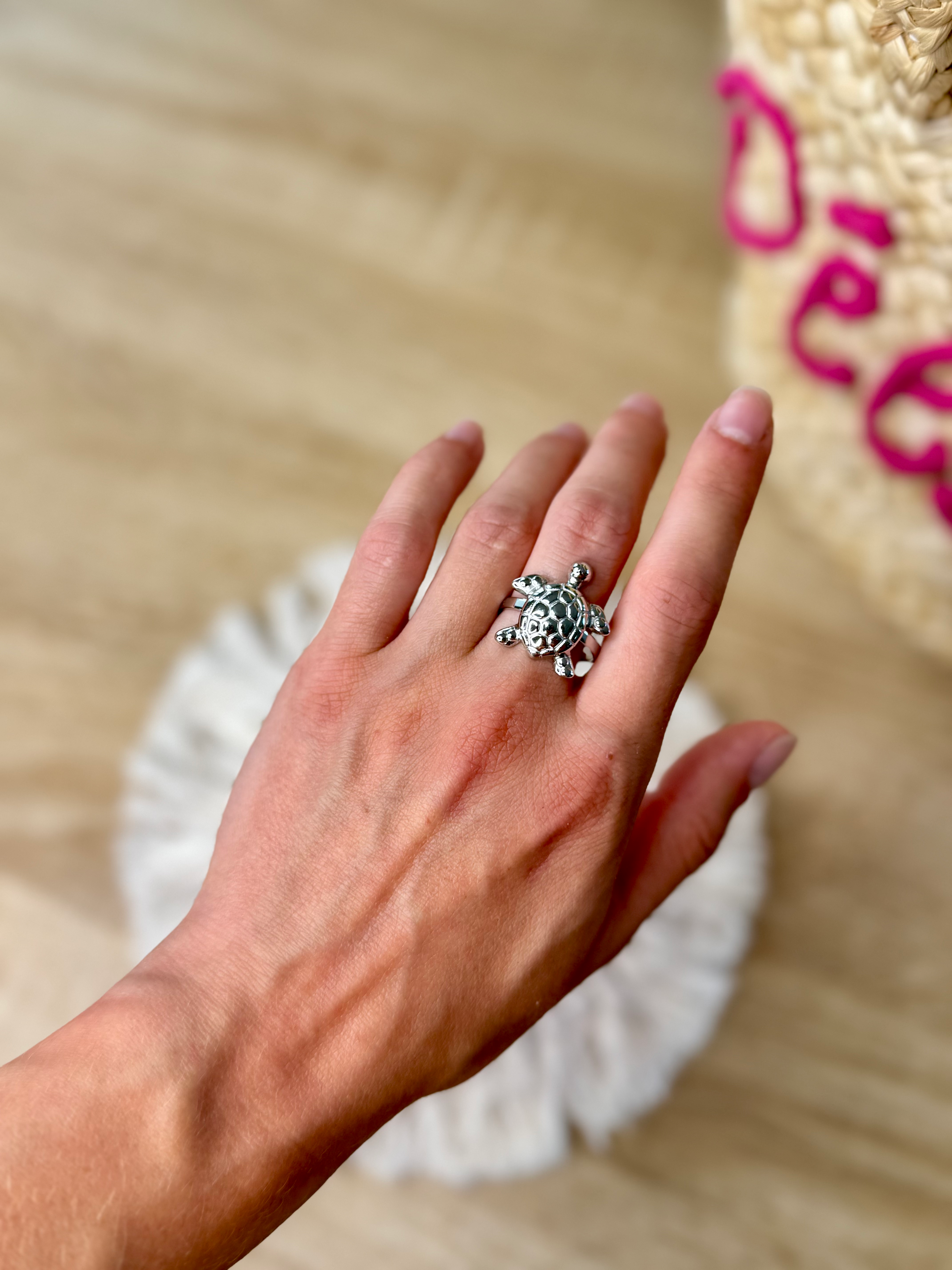 Bague TURTLE argenté