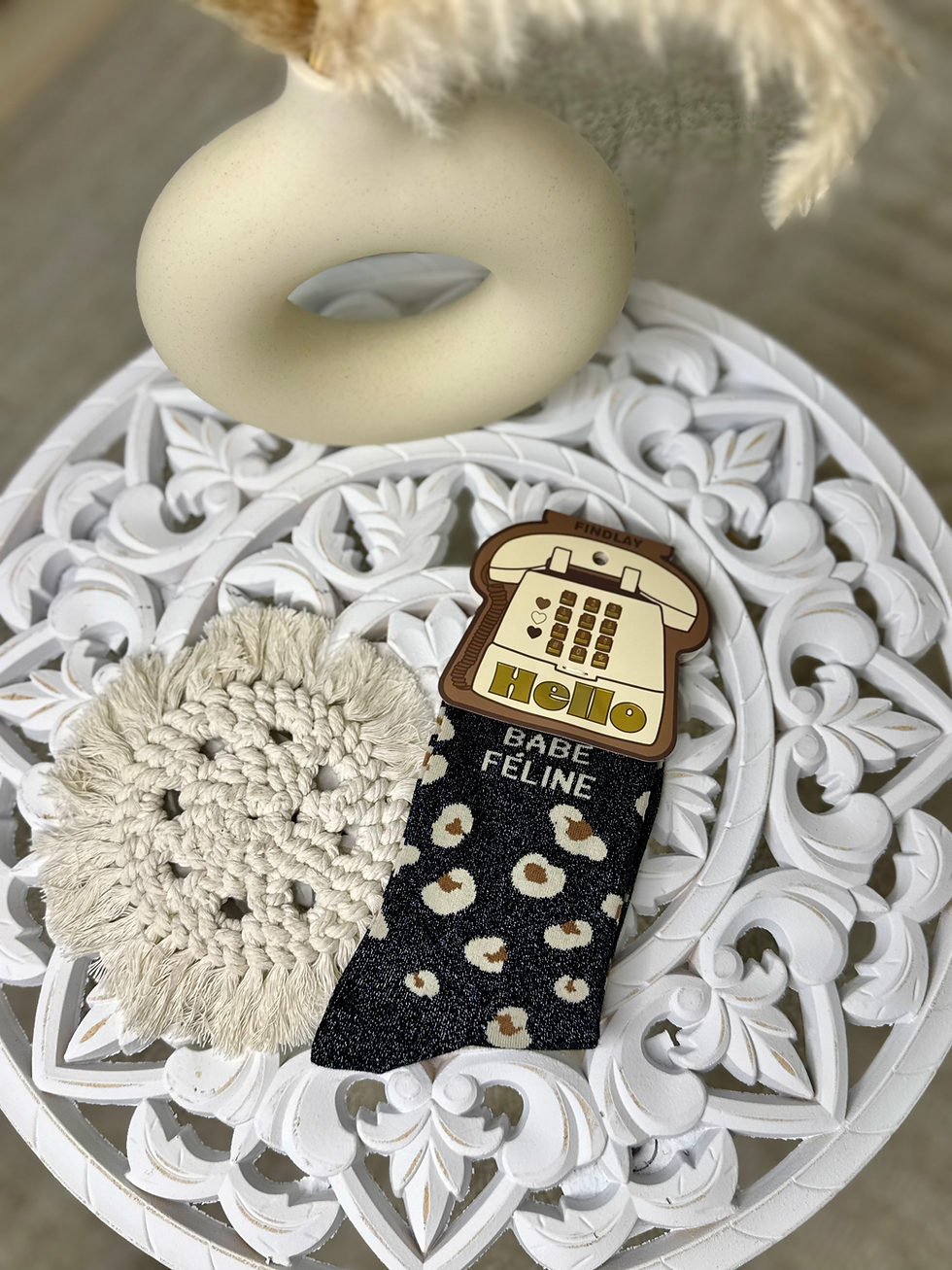 Miniatura: Chaussettes à paillettes FÉLINE noir