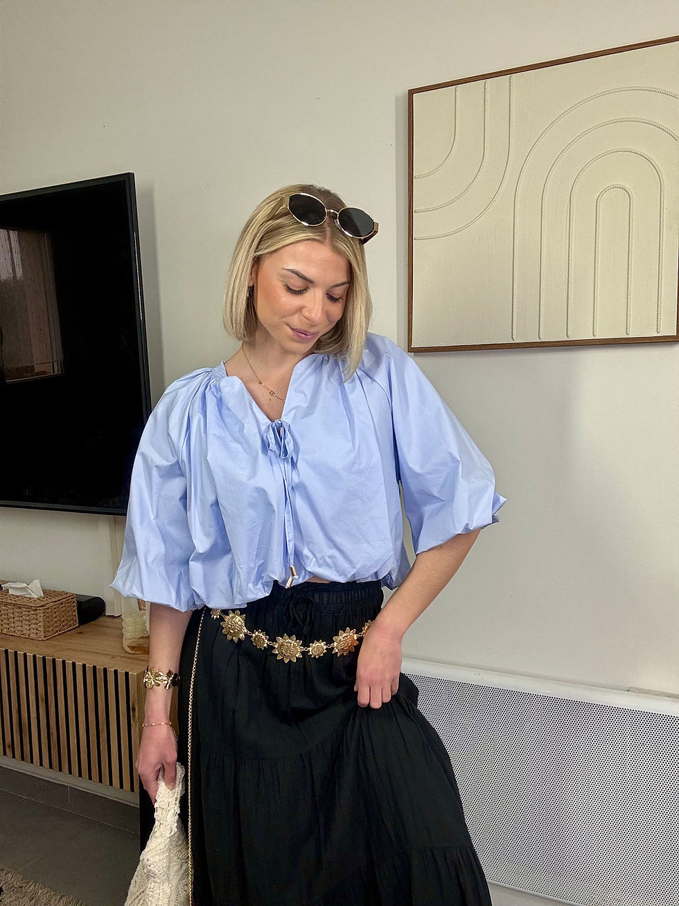 Miniature : Top CORALIE bleu ciel