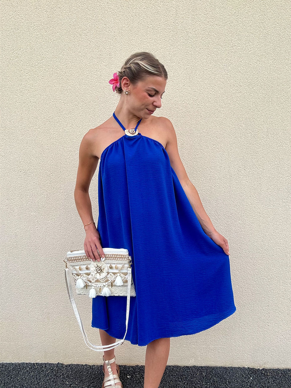 Miniature : Robe CALYPSO bleu roi
