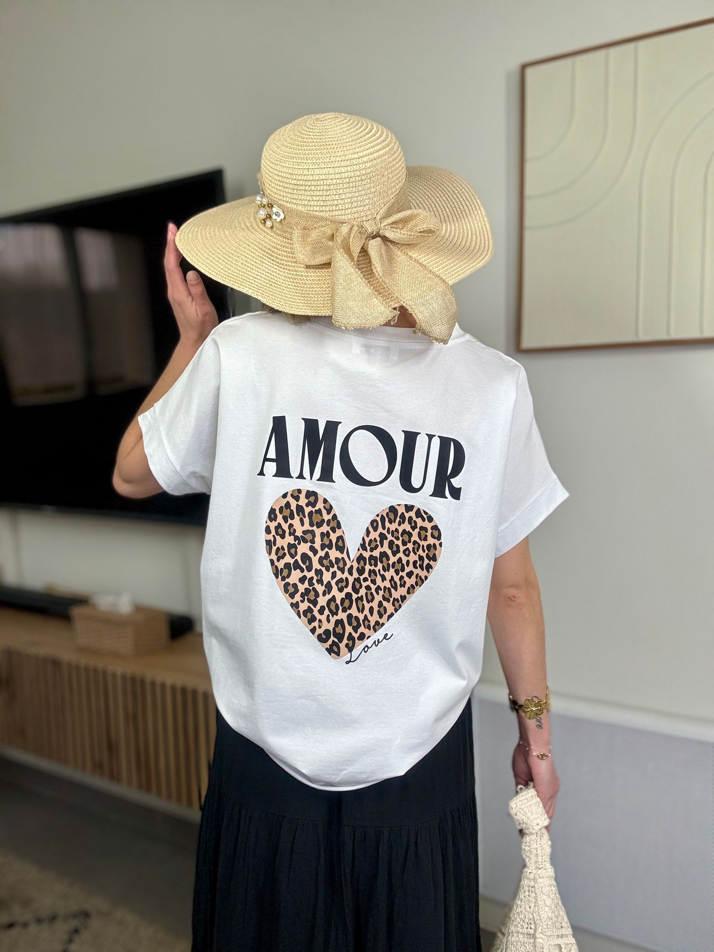T-shirt AMOUR léopard