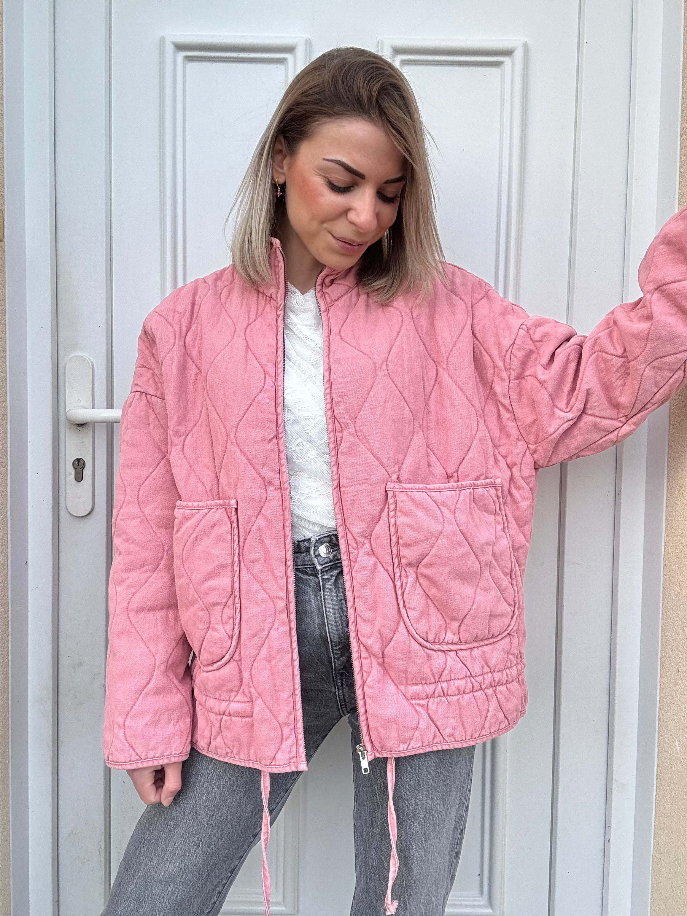 Veste DENIM rose