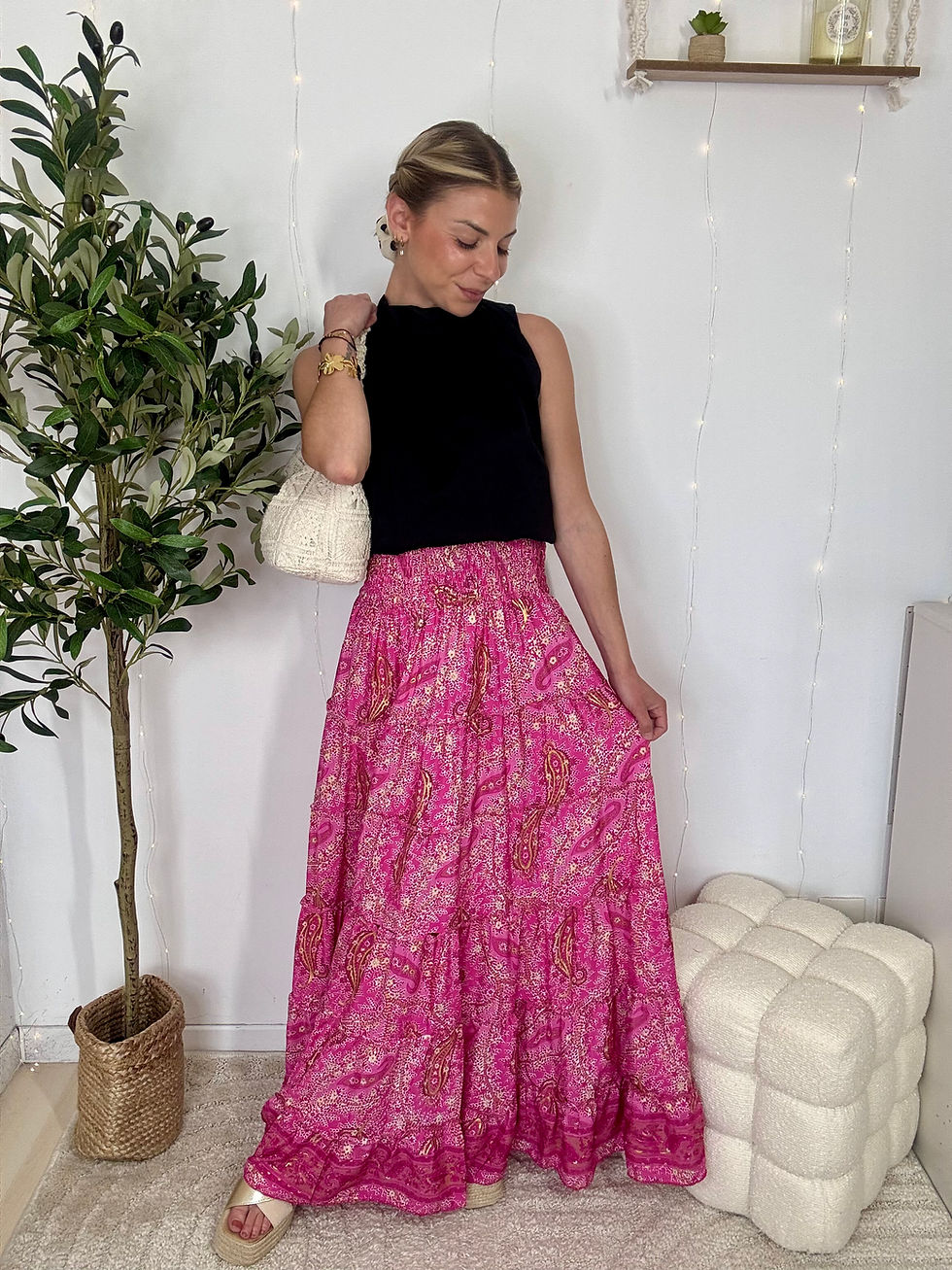 Thumbnail: Jupe INDIENNE rose