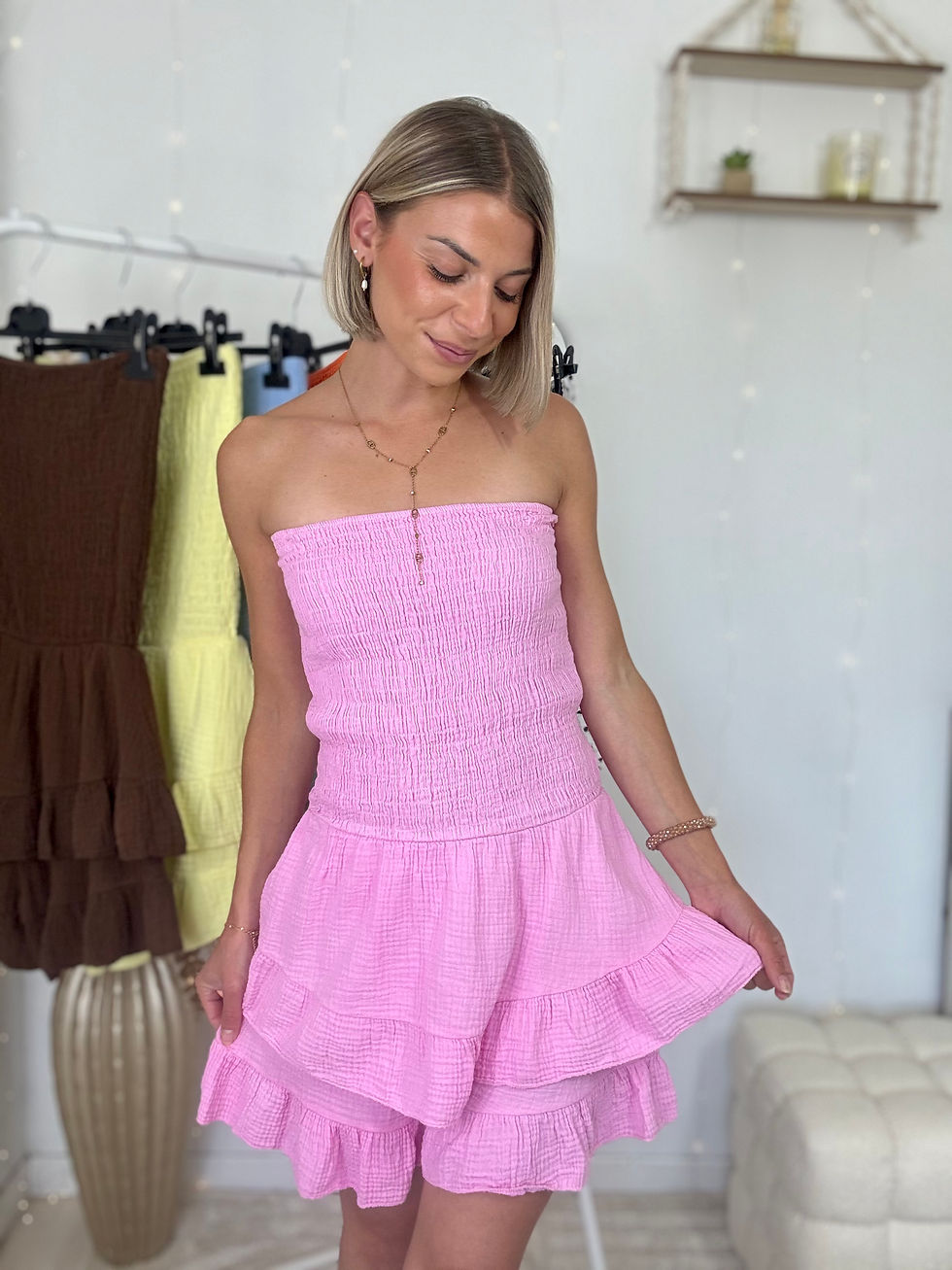 Miniatura: Combishort ALIZÉE rose
