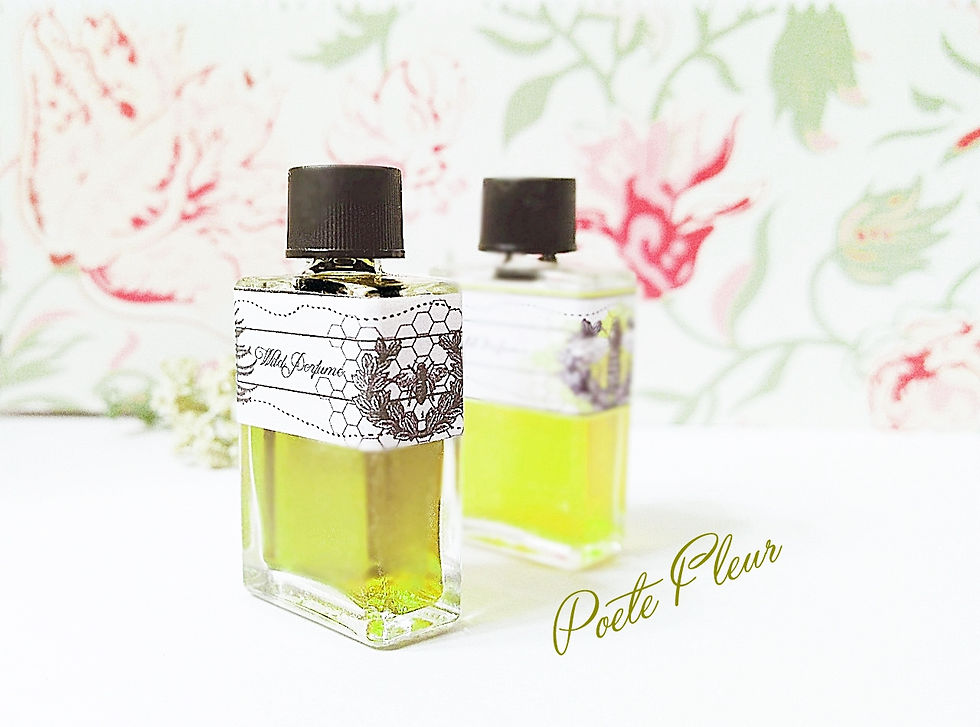 Poete Fleur Natural Perfume with Jonquil, Daffodil, Galbanum, Green Fragrance