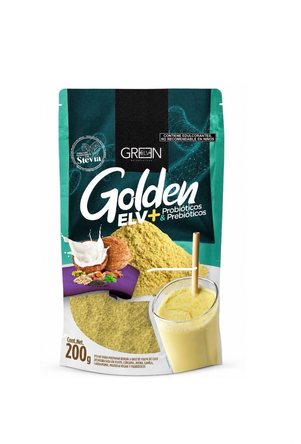 Golden Elv con probióticos y prebióticos