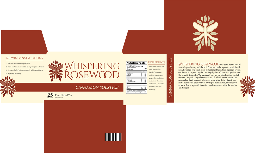 Cinnamon Tea Package Template