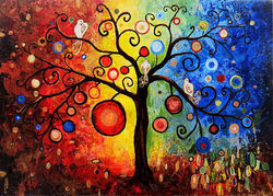 Древо с голубями