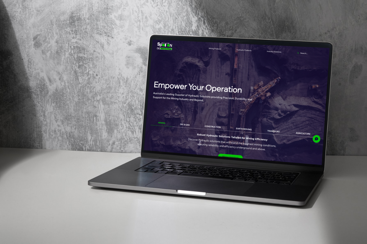 mining industry website design