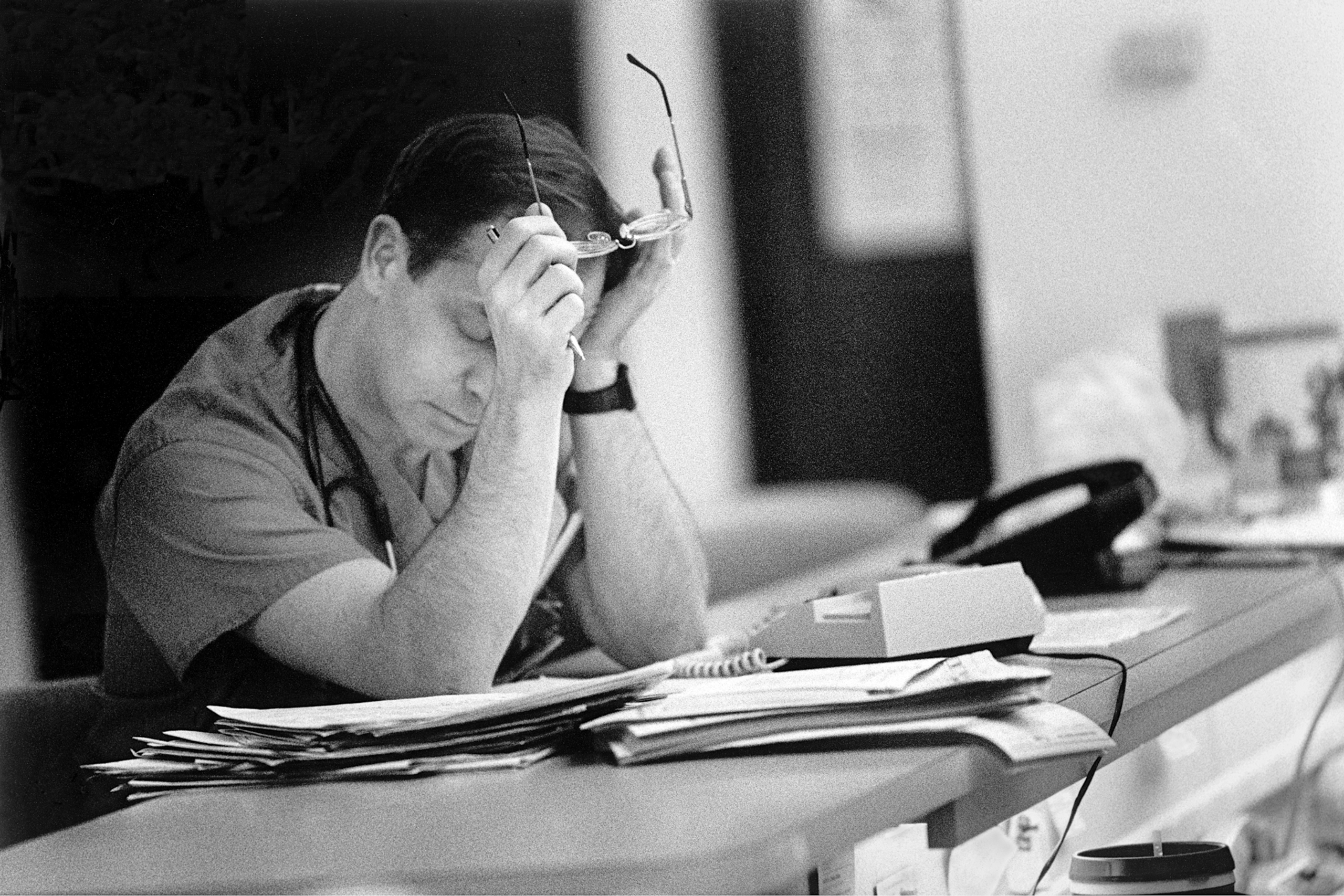 Tired Doc w/Charts 3:00AM