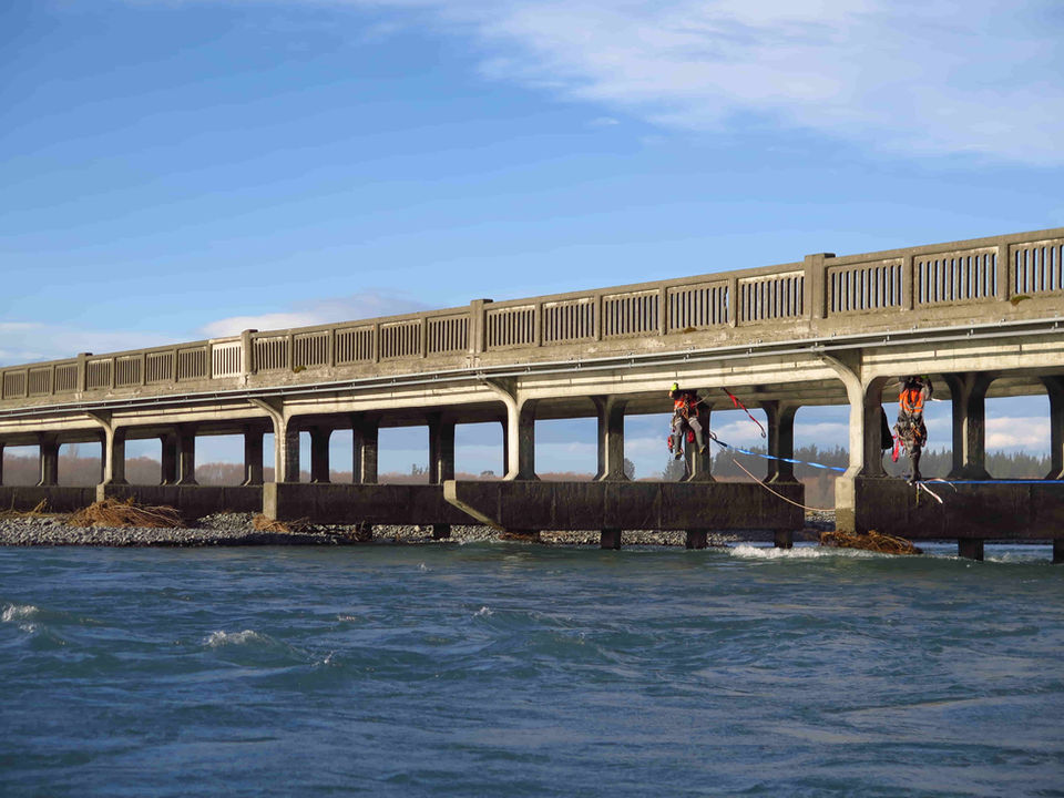 bridge inspection and repair on road bridge nz