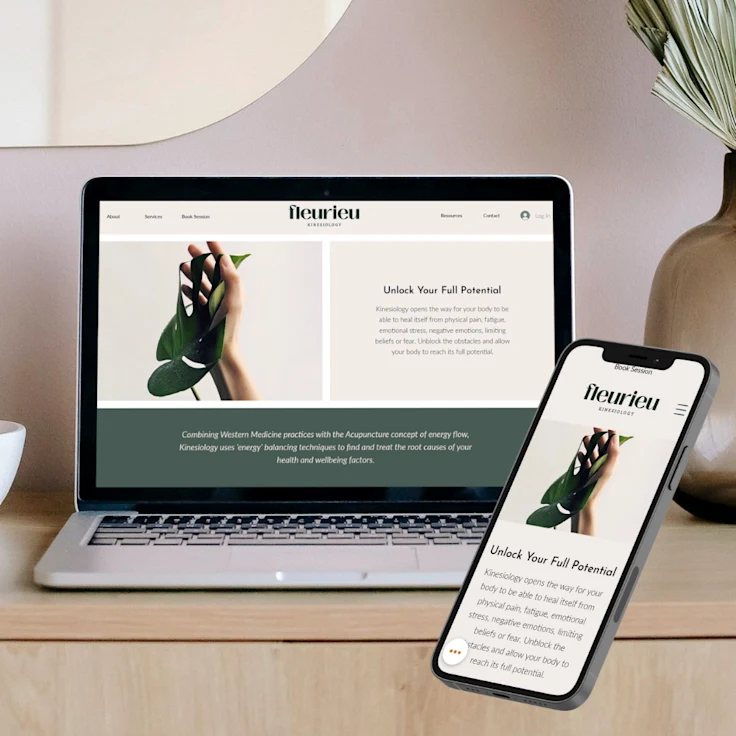 Kinesiology Website with Online Bookings.