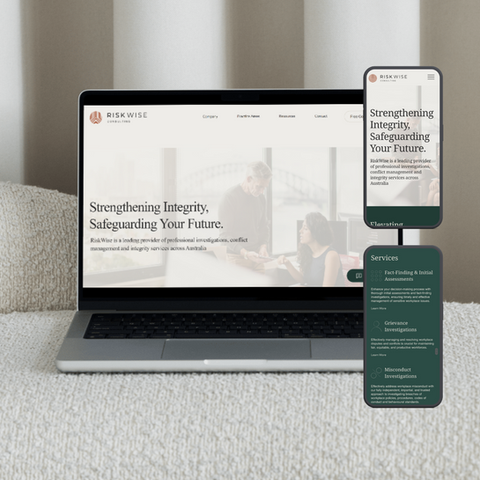 RiskWise Consulting Website