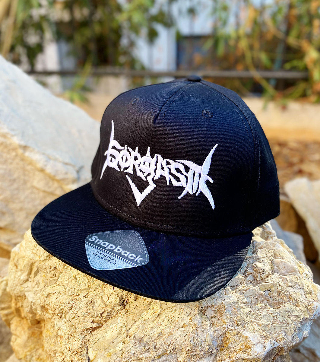 GORGASM- White Logo Snapback
