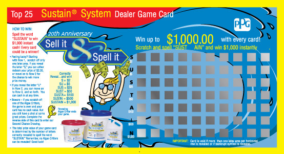 custom retail scratch off printing