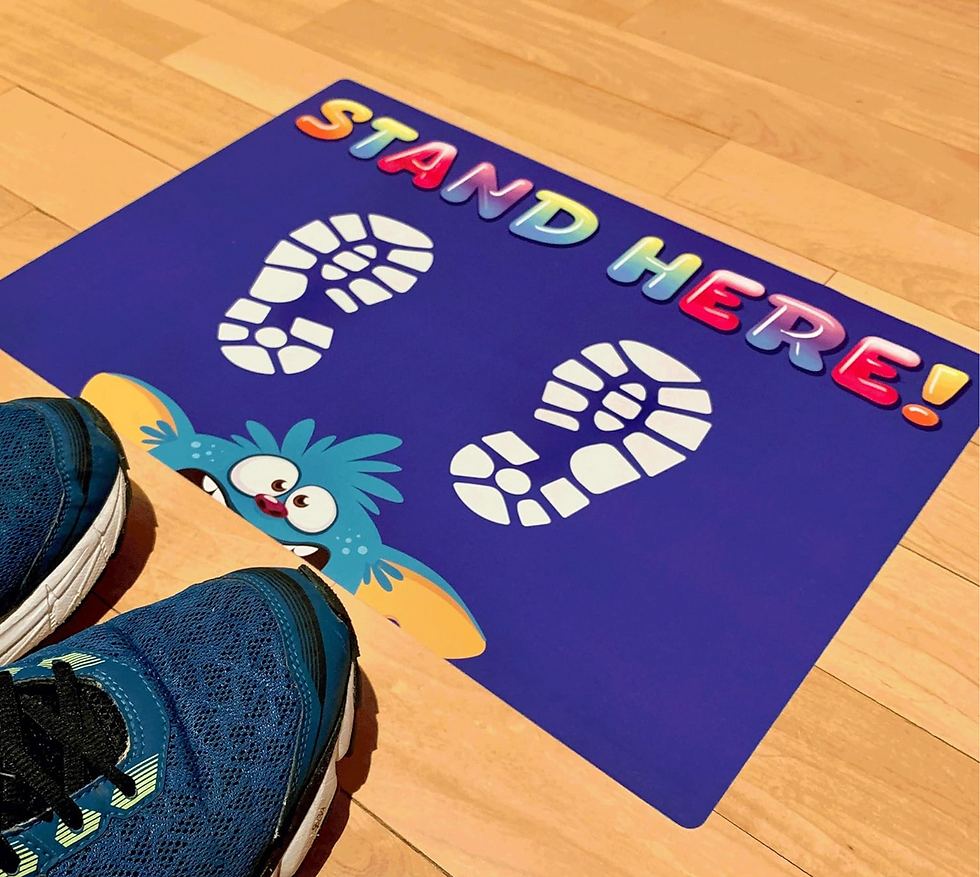 safety floor decals for elementary schools