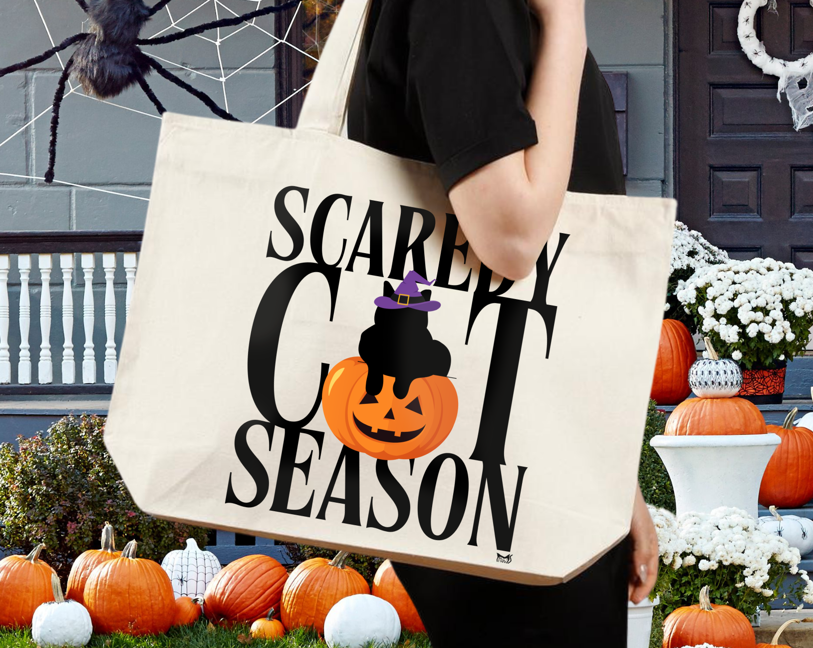 Scaredy Cat Season - Halloween Tote Bag