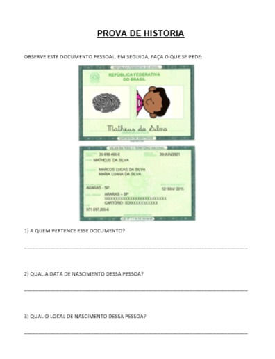 Miniatura: KIT AVALIAÇÕES - 1º BIMESTRE