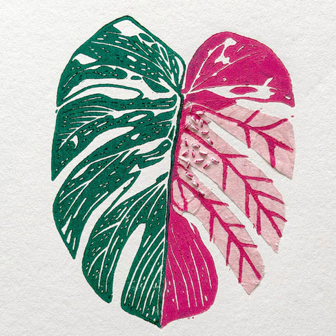 Original linocut print by Texas printmaker, part of the 2026 mid-year collection.