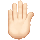 A small animated icon of a hand creating the Live Long and Prosper Vulcan greeting