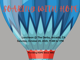 Join Us for Hope House Inc.'s Annual Fundraiser Luncheon at The Derby, Arcadia, Saturday, October 25, 11 AM