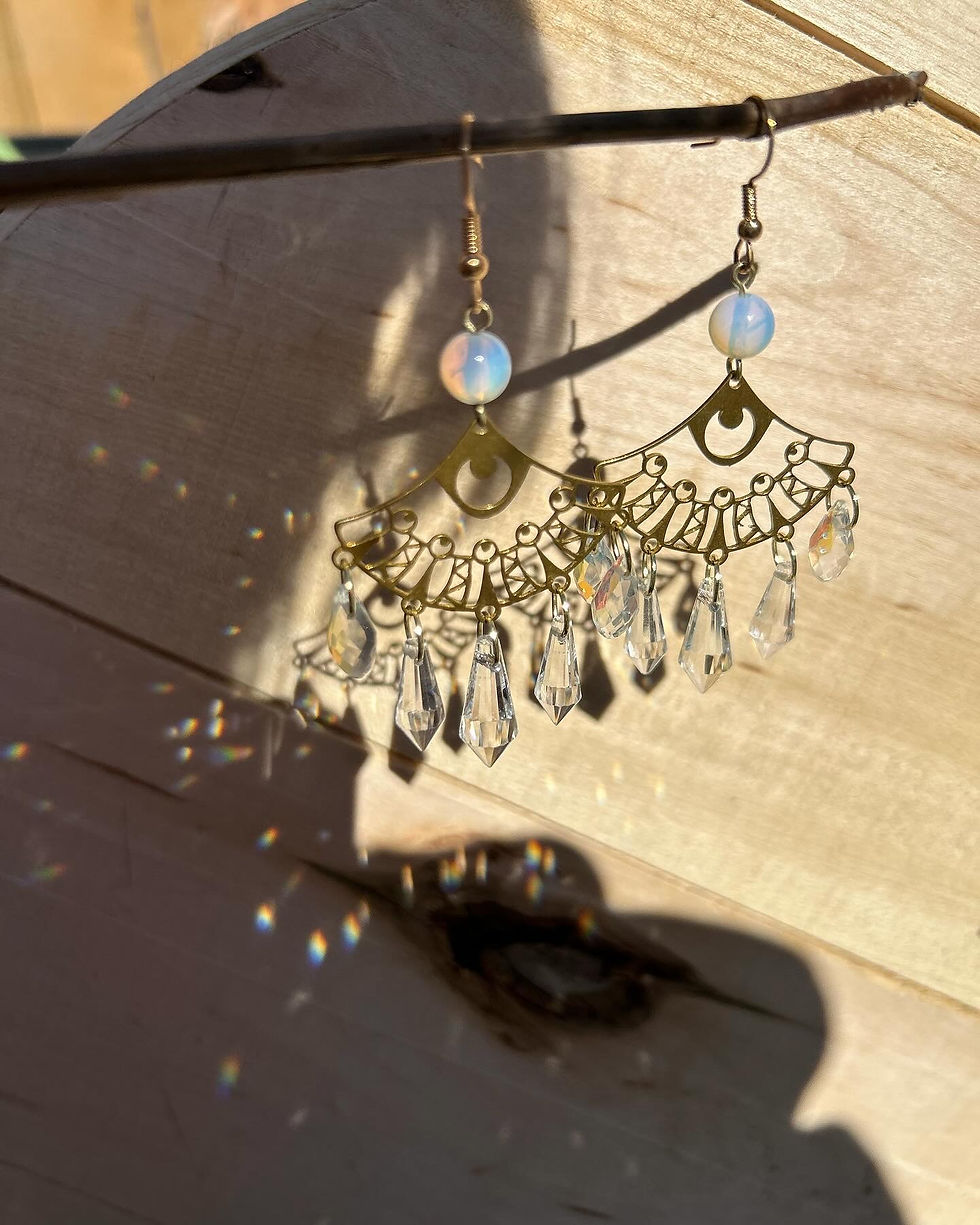 Thumbnail: Real Big Fan Sun Catcher Earrings 