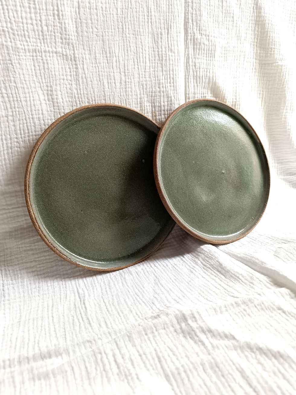 Miniature : Duo d'assiettes vert de gris