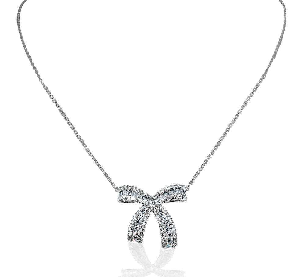 DIAMOND NECKLACE IN 18K GOLD "BOWMANIA"