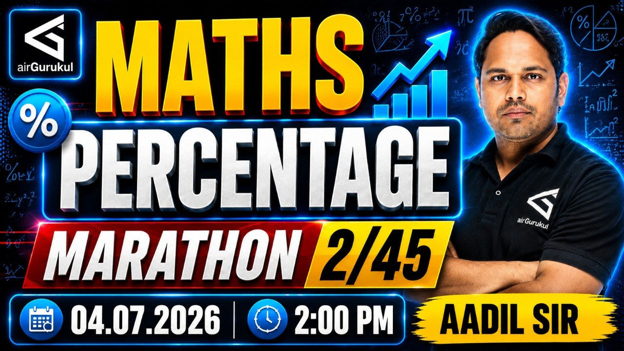 RRB 2026 Maths | Percentage for Railway Exams | NTPC ALP Group-D PYQs with Trick #railwayexams – airGurukul