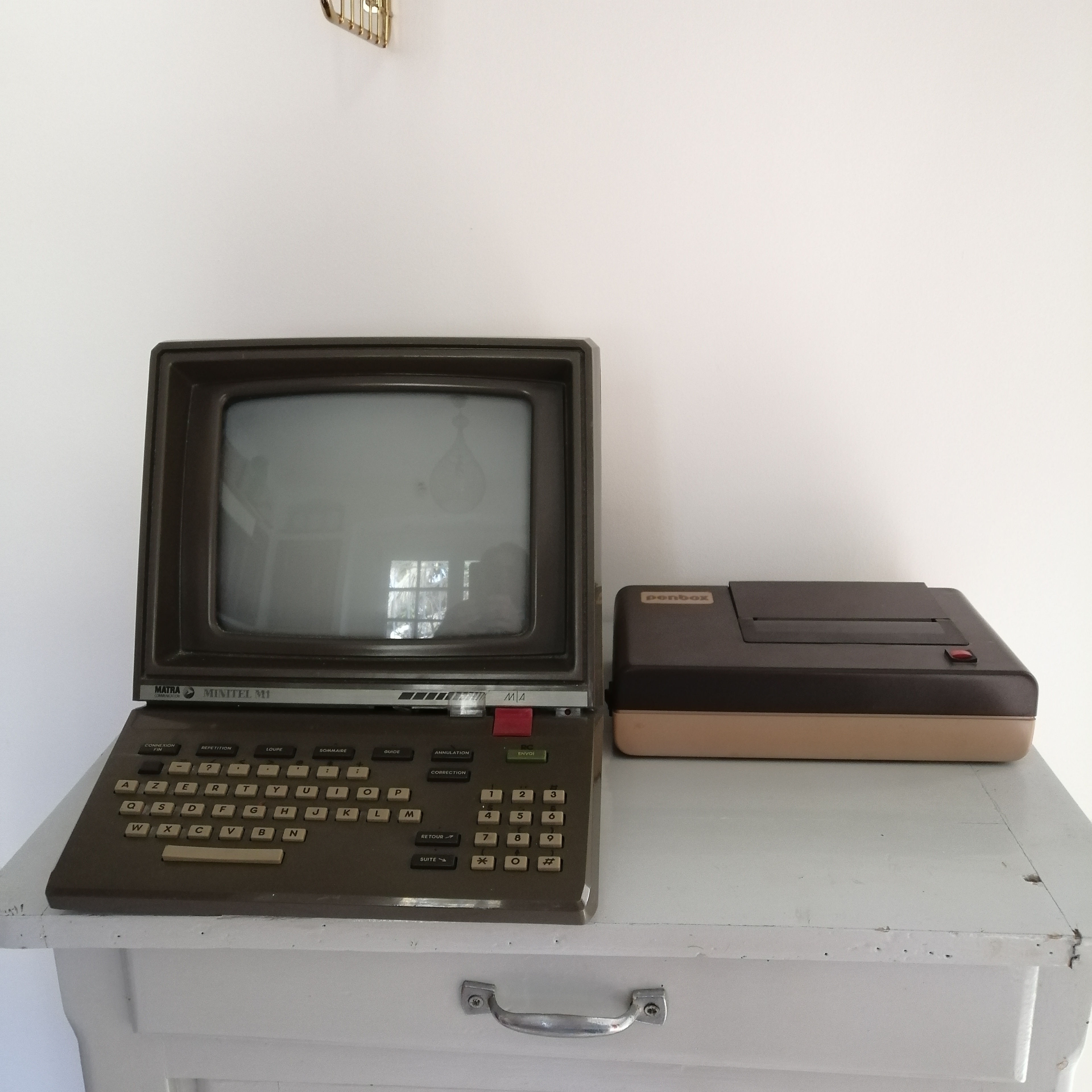Minitel M1 MATRA années 80 et son imprimante