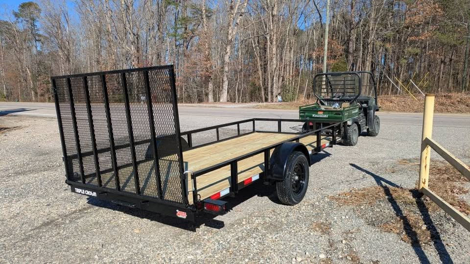 Thumbnail: 2026 Triple Crown 6.4 x 14 utility trailer