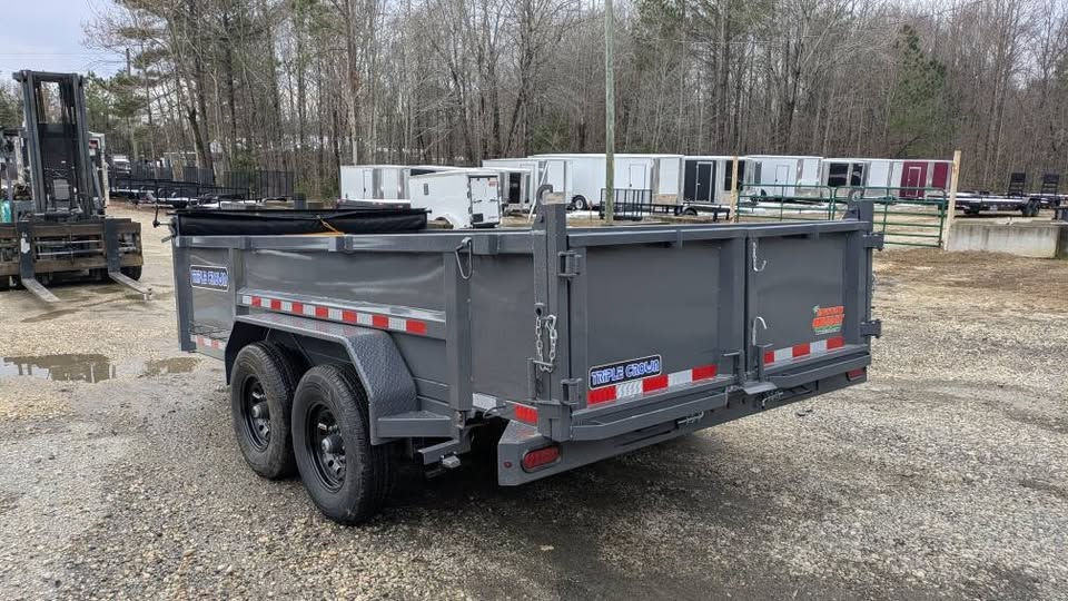 Thumbnail: 2026 Triple Crown 7 x 14 dump telescopic 2' sides 14k