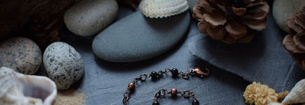 bijou artisanal celtique bretagne Martel & Enclume bracelet cuivre pierre fine