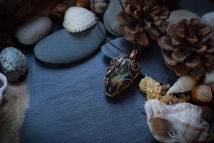 talisman runique Pendentif Martel & Enclume artisanat bretagne cuivre fait-main