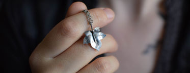 Pendentif Martel & Enclume celtique feuille de lierre bretagne argent