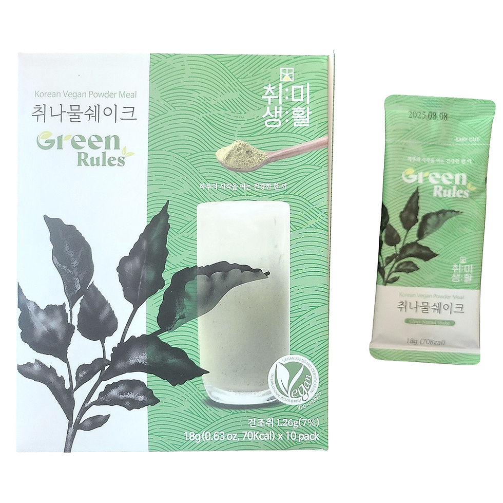 Thumbnail: 취나물 쉐이크 그린룰스 Chwi-Namul Shake Green Rules (Korean Goldenrod Shake) 18gx10pack