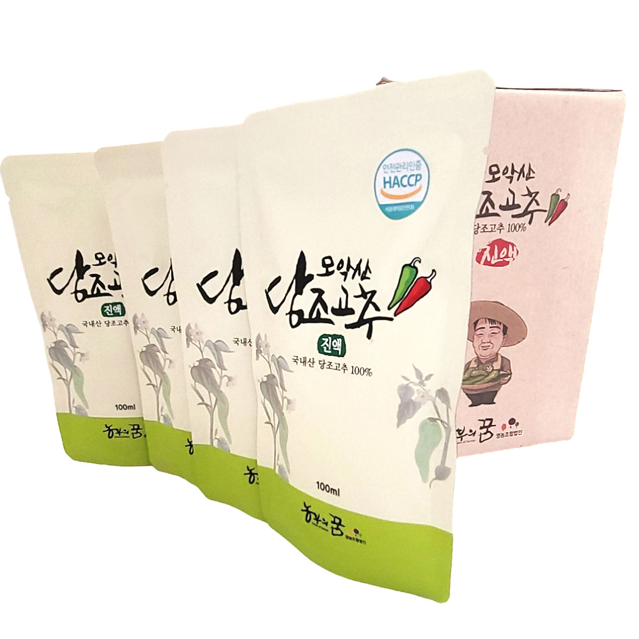 모악산 당조고추 진액(Dangjo Chilli Pepper Concentrate)  100ml x30pouches/Box