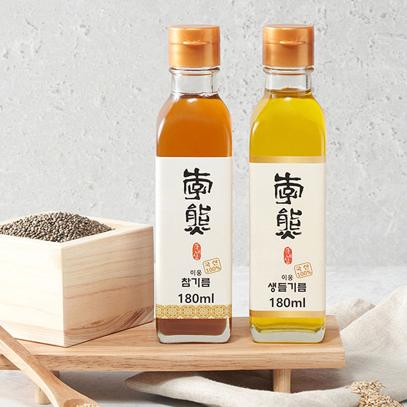 Thumbnail: 이웅 생들기름 (Mr. Lee Woong Raw Perilla Oil)180ml