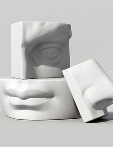 Części twarzy 3D
