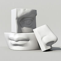 Partes de la cara en 3D