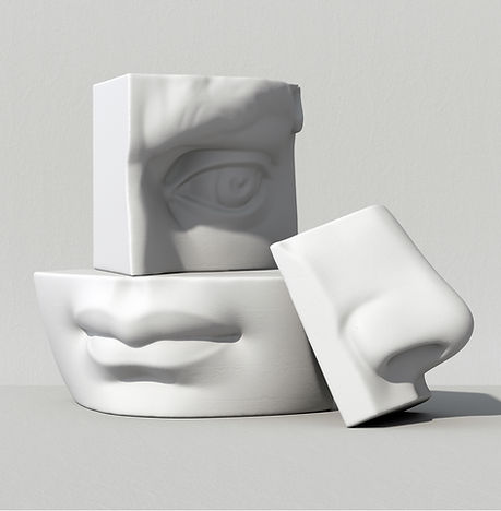 Peças da face 3D