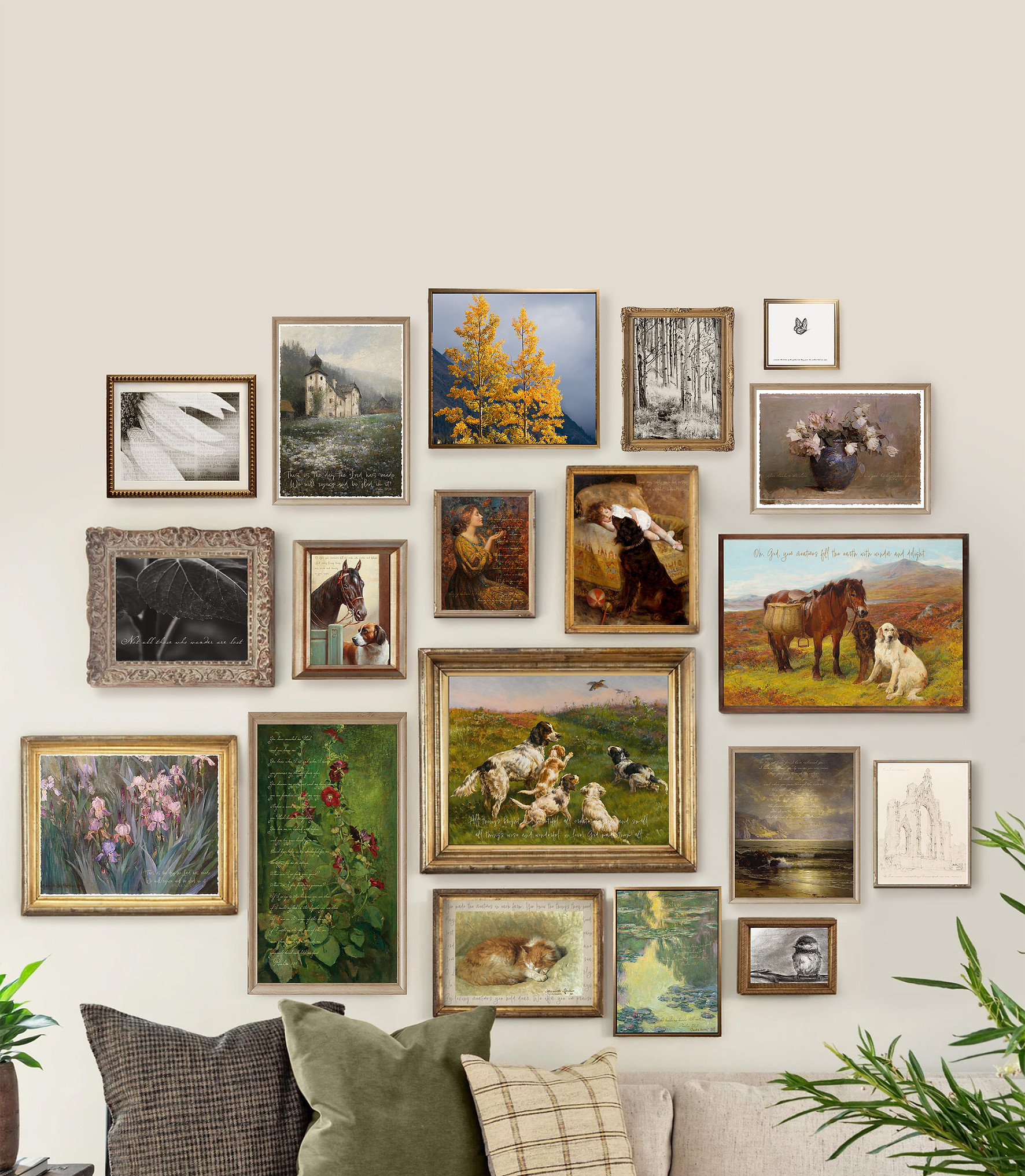Flowers in Autumn Christian Vintage and Original Art Gallery