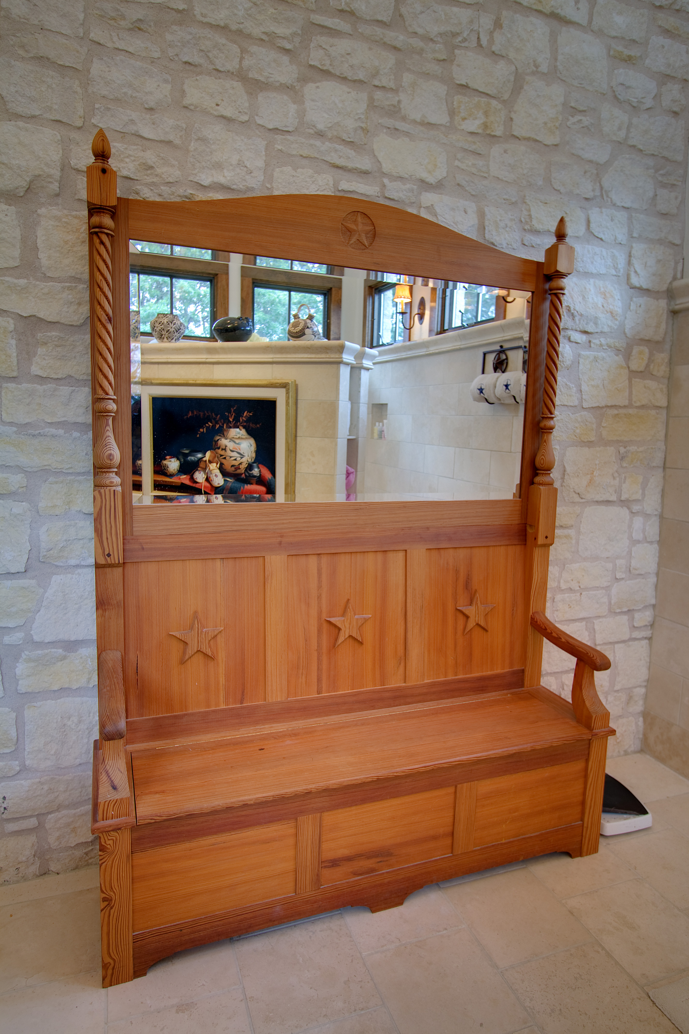 Master Bathroom Bench