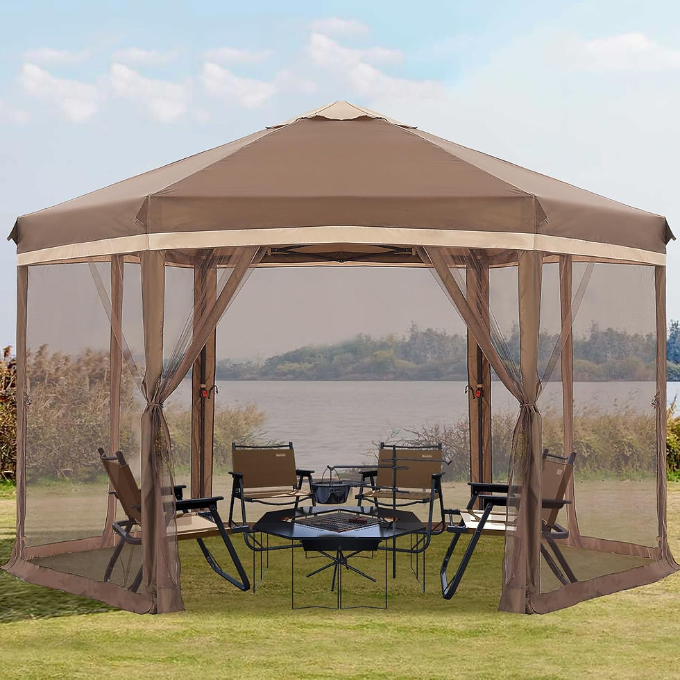 Outdoor Canopy Tent with Mesh Sidewalls