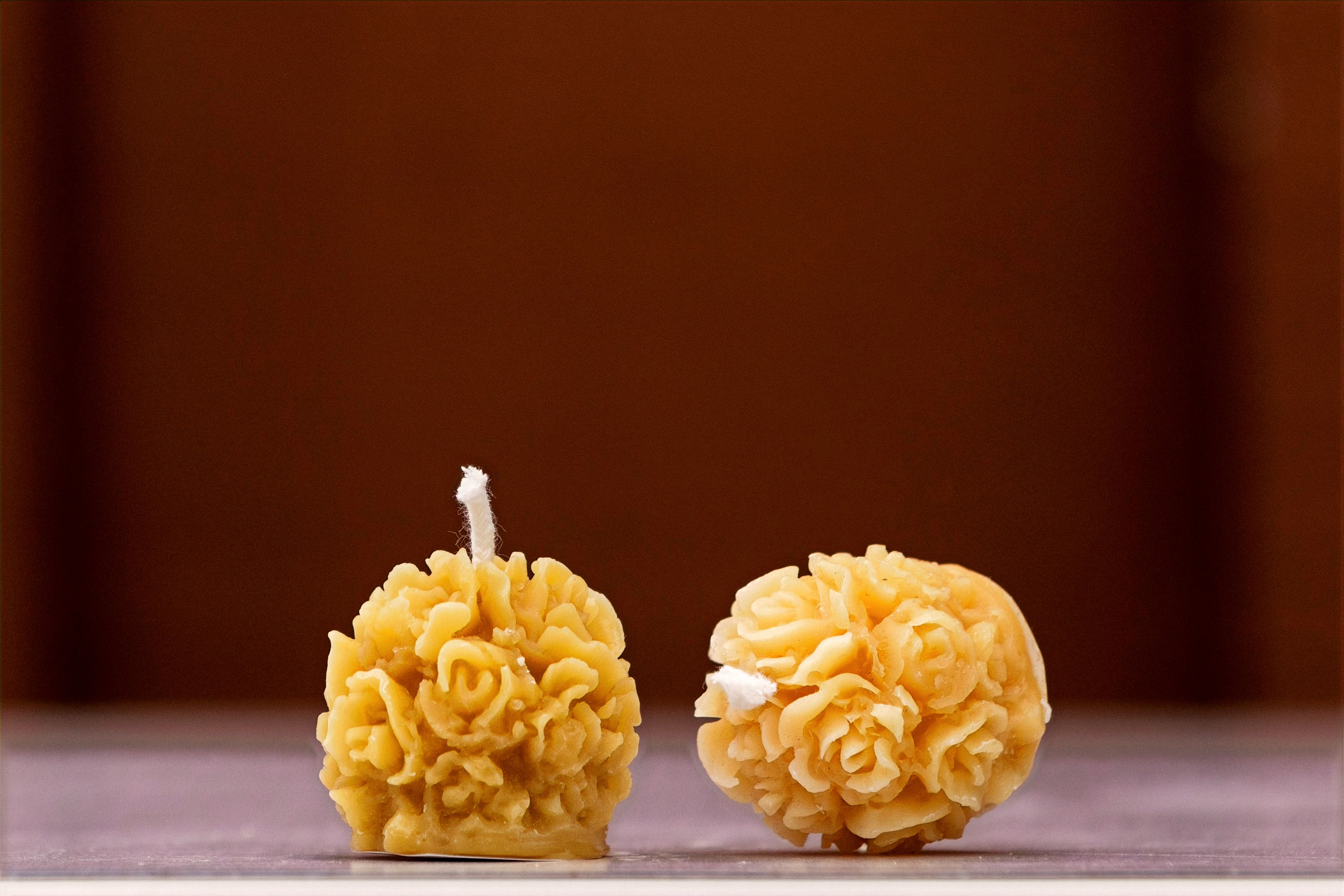 Small Flower Beeswax Candles