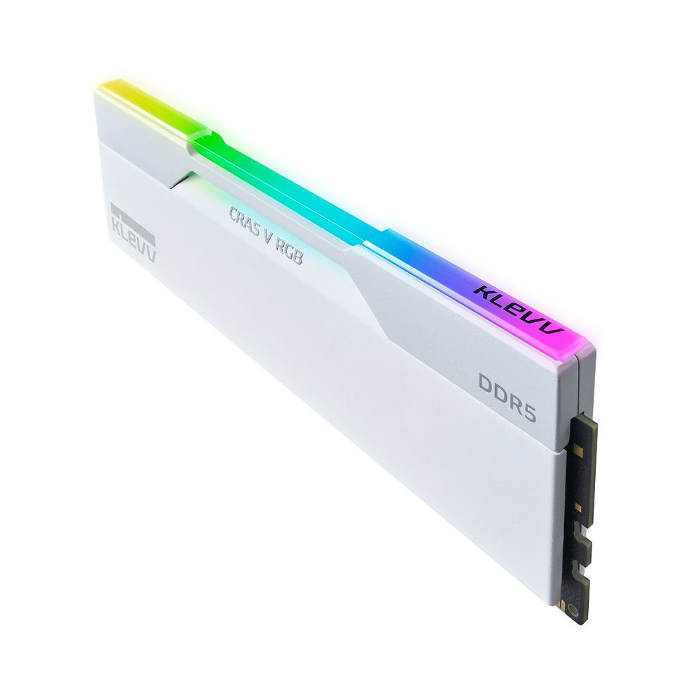 ภาพขนาดย่อ: แรมพีซี Klevv Cras V RGB OC Gaming DDR5 64GB/6000MHz.CL30 (2x32GB) White